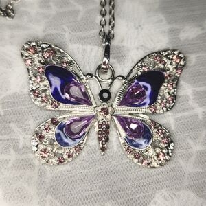 Purple Butterfly 🦋 💜 Necklace